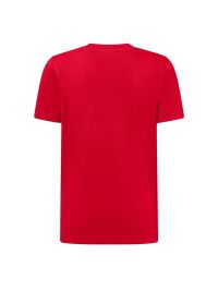 Rotes Kinder T-Shirt aus Bio-Baumwolle mit Rundhalsausschnitt, Schuluniform geeignet